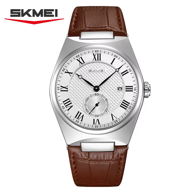  Elegant Luminous Men's Quartz Watch Roman Scale Calendar Waterproof Leather Strap Casual Business Watches  Reloj Hombre